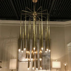 Luxury 23-Light Brass Tree Pendant Light