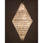 Modern Creative Extra Large Flower Glass Chandelier for Staircase / foyer / villa