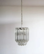 Quadriedri Murano Prisms Transparant Chandelier