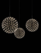 Silver Spark Ball Pendant Light