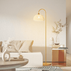 Rattan Arch Floor Lamp