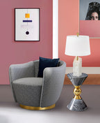 Raw Alabaster Table Lamp