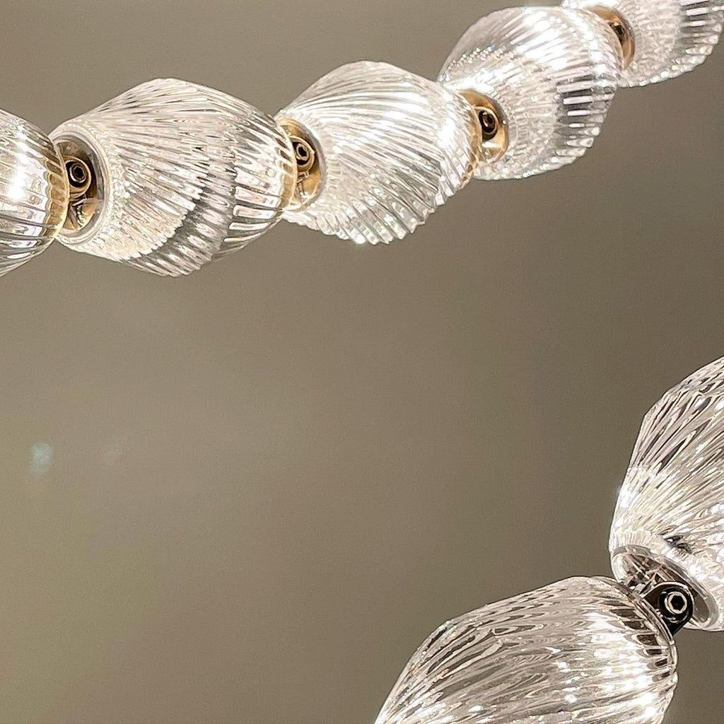 Creative Glass Pearl Necklace Pendnat Chandelier for Living / dining Room / staircase