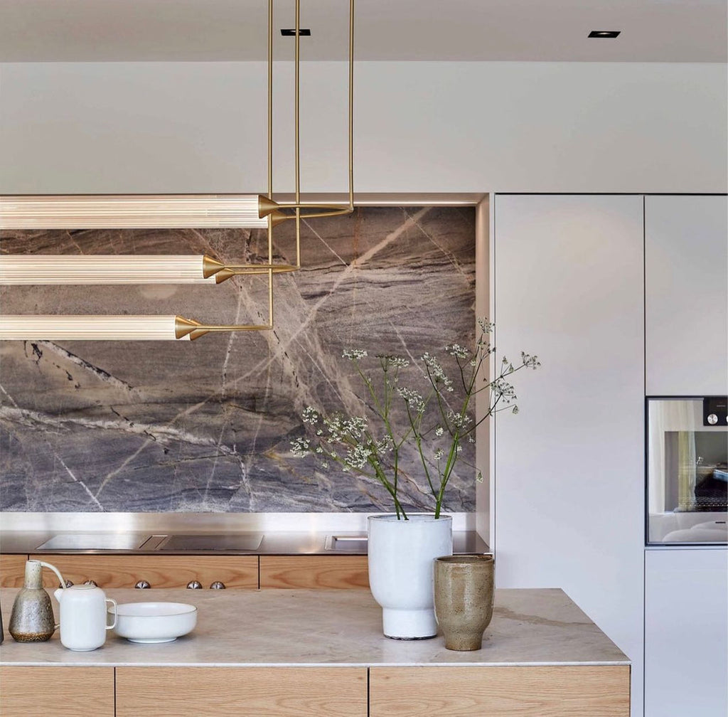 Minimalism Brass Ellipse LED Chandelier Horizontal Design for Kitchen Island and Dining Room