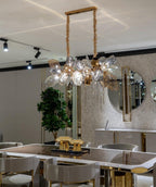 Glass Chandelier Italian Light Luxury Light for Dining Room / living Room