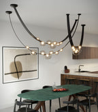 Minimalist Leather Belt Chandelier for Dining / living Room
