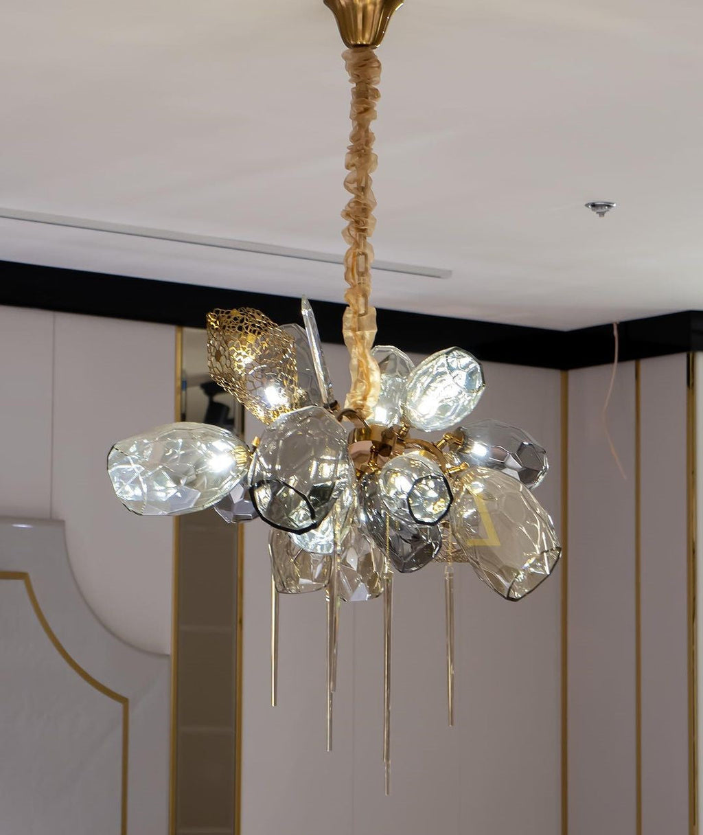 Glass Chandelier Italian Light Luxury Light for Dining Room / living Room
