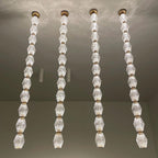 Creative Glass Pearl Necklace Pendnat Chandelier for Living / dining Room / staircase
