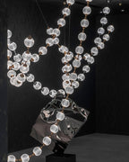 Modern Creative Pearl Necklace Chandelier for Living Room / staircase / foyer / entryway