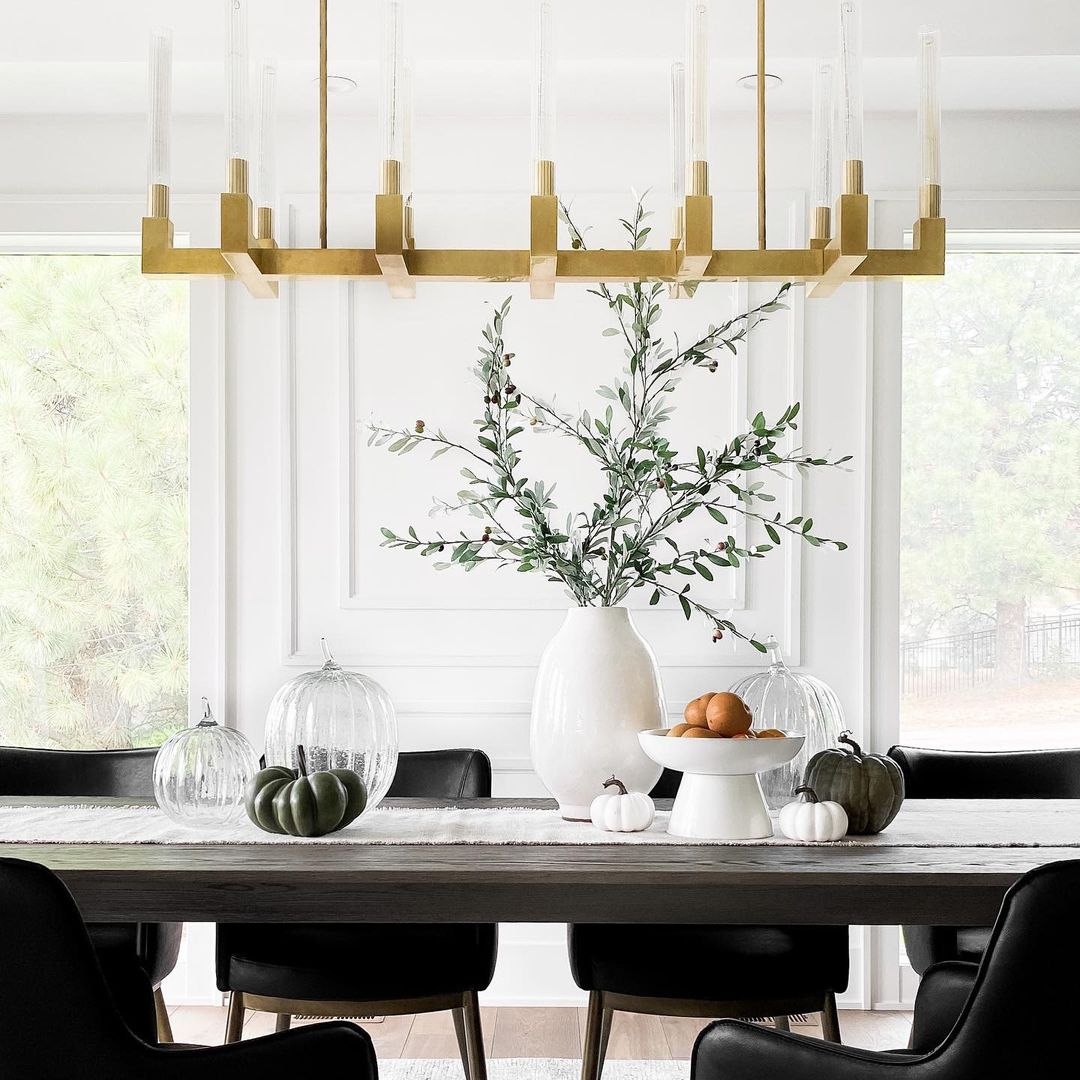 Modern Linear Round / linear Tubular Glass Chandelier for Dining Room / kitchen Island