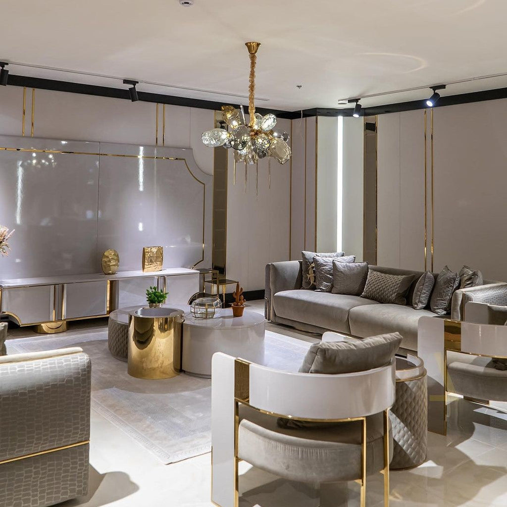 Glass Chandelier Italian Light Luxury Light for Dining Room / living Room