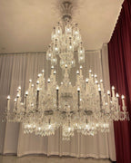 Luxury Large Multi Candles Chandelier Islam Crystal Ceiling Lighting for Living Room / Hall Decoration