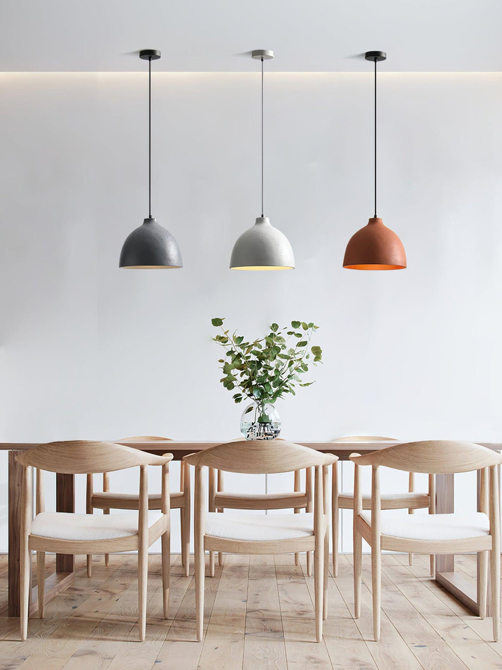 Resin Bowl Pendant Lamp