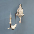Retro Wooden Bird Wall Lamp