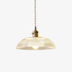 Ribbed Spiral Pendant Light