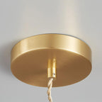 Ribbed Spiral Pendant Light