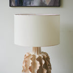 Rippled Clay Table Lamp
