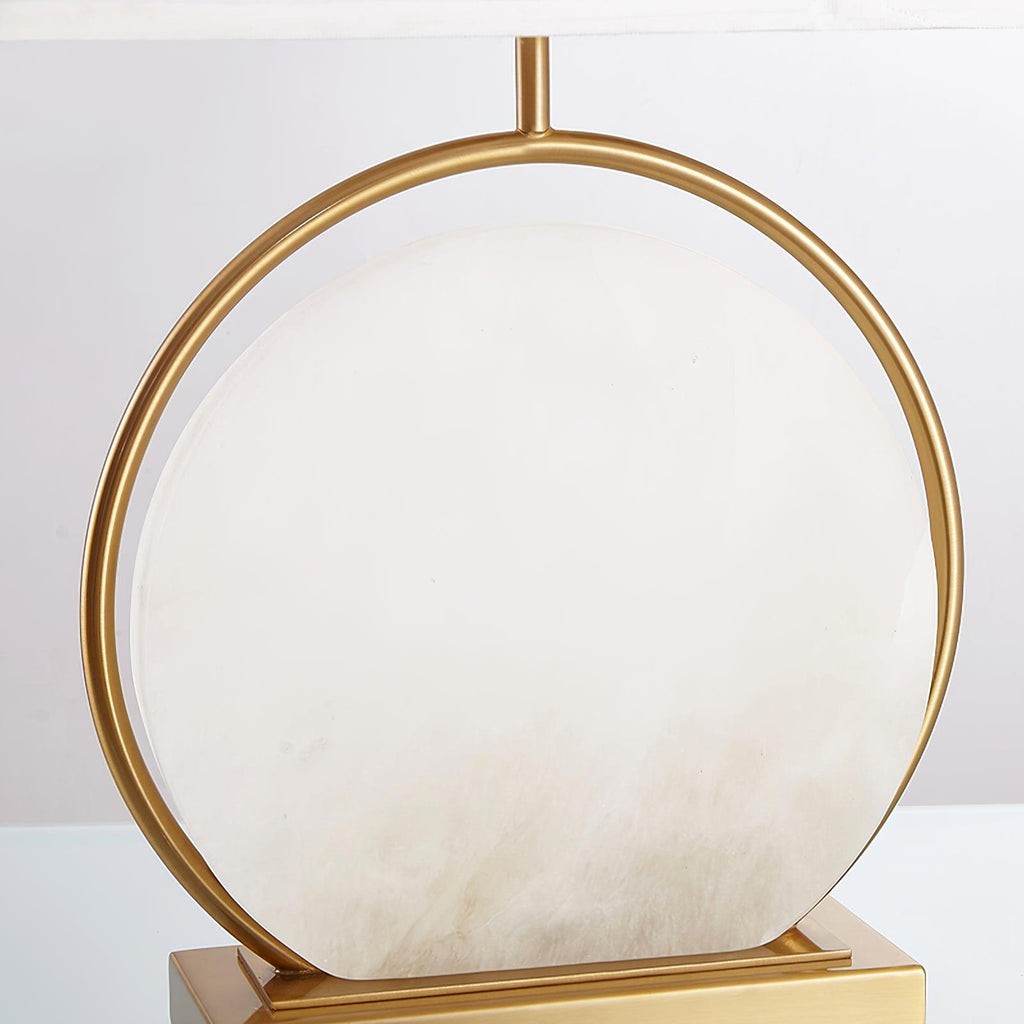 Roma White Marble Table Lamp