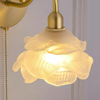 Rose Brass Wall Light