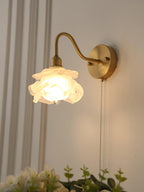 Rose Brass Wall Light