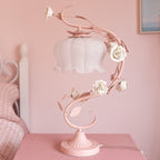 Glass Gooseneck Table Lamp 12.2 Inch