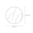 Round White Marble Sconce