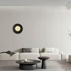 Round Glass Art Wall Lamp