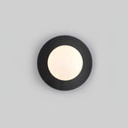 Round Glass Art Wall Lamp
