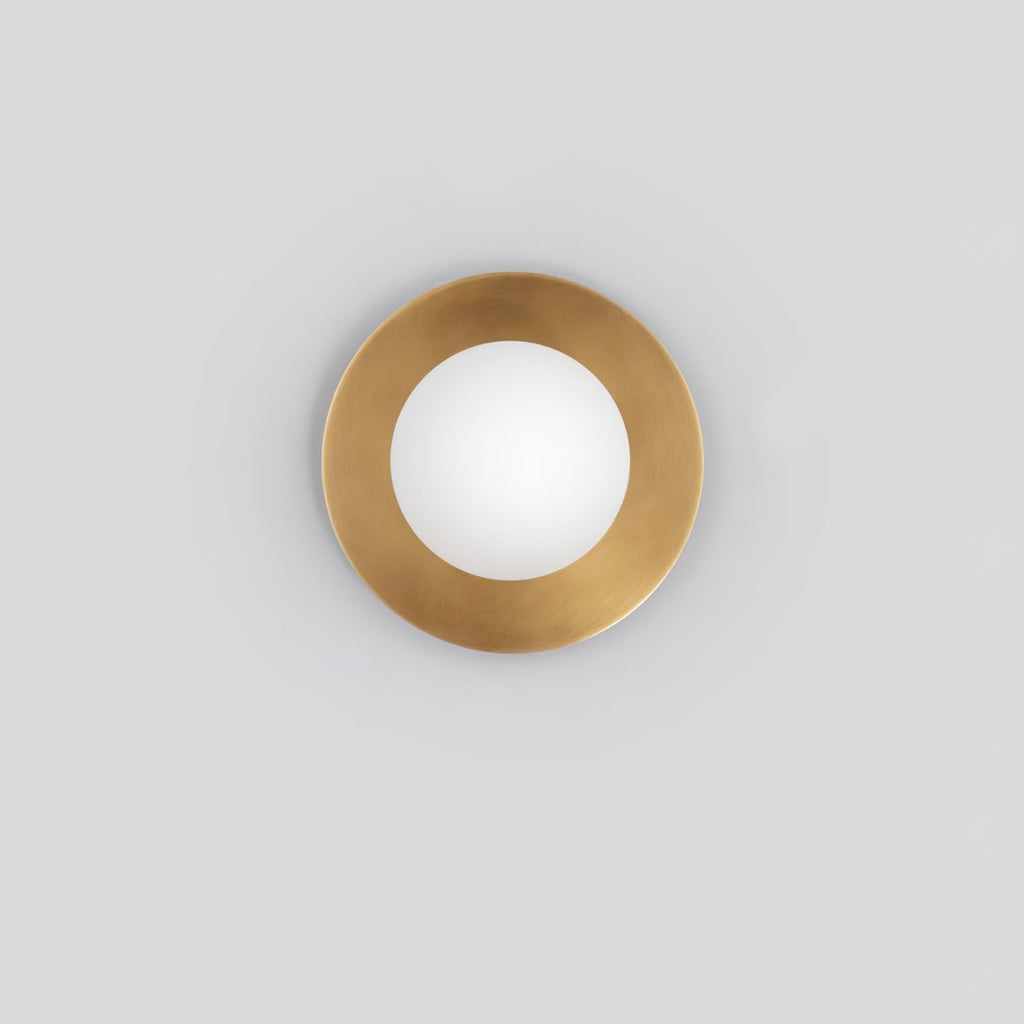 Round Glass Art Wall Lamp