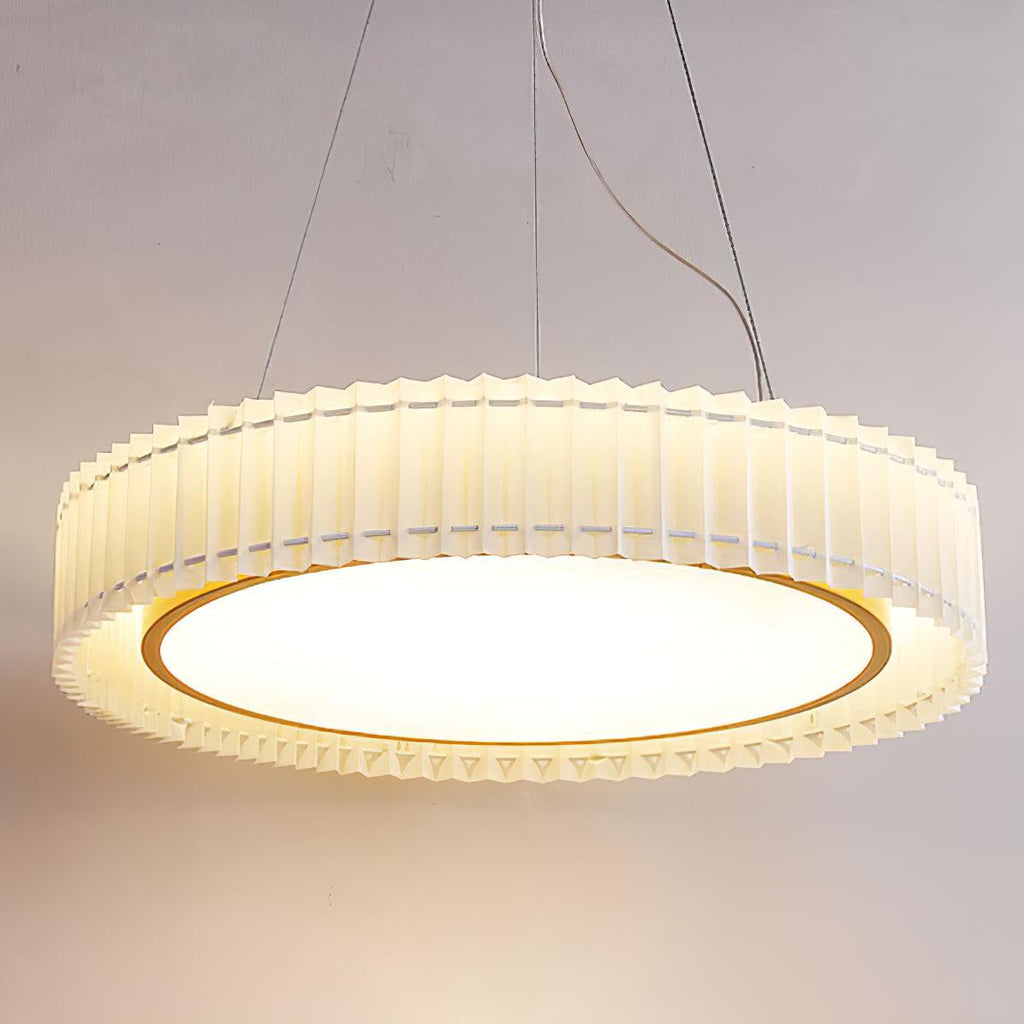 Round Pleated Pendant Lamp