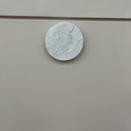 Round White Marble Sconce