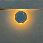 Round White Marble Sconce