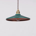 Rustic Saucer Shade Pendant Light