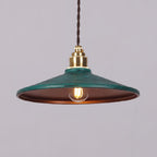 Rustic Saucer Shade Pendant Light