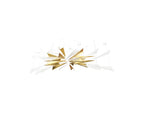 Luxury Icicle Glass and Metal Floating Chandelier with Elegant Finish for Living Room and Villa