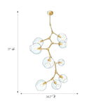 Covington Drop Globe Branching Bubble Chandelier 38''