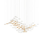 Galaxy Tidal Art Glass Crystal Spiral Chandelier