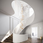 Galaxy Tidal Art Glass Crystal Spiral Chandelier