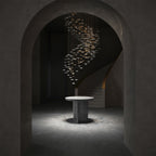 Galaxy Tidal Art Glass Crystal Spiral Chandelier