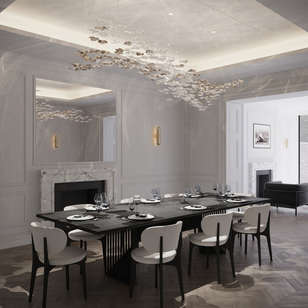 Tidal Stair Crystal Spiral Chandelier