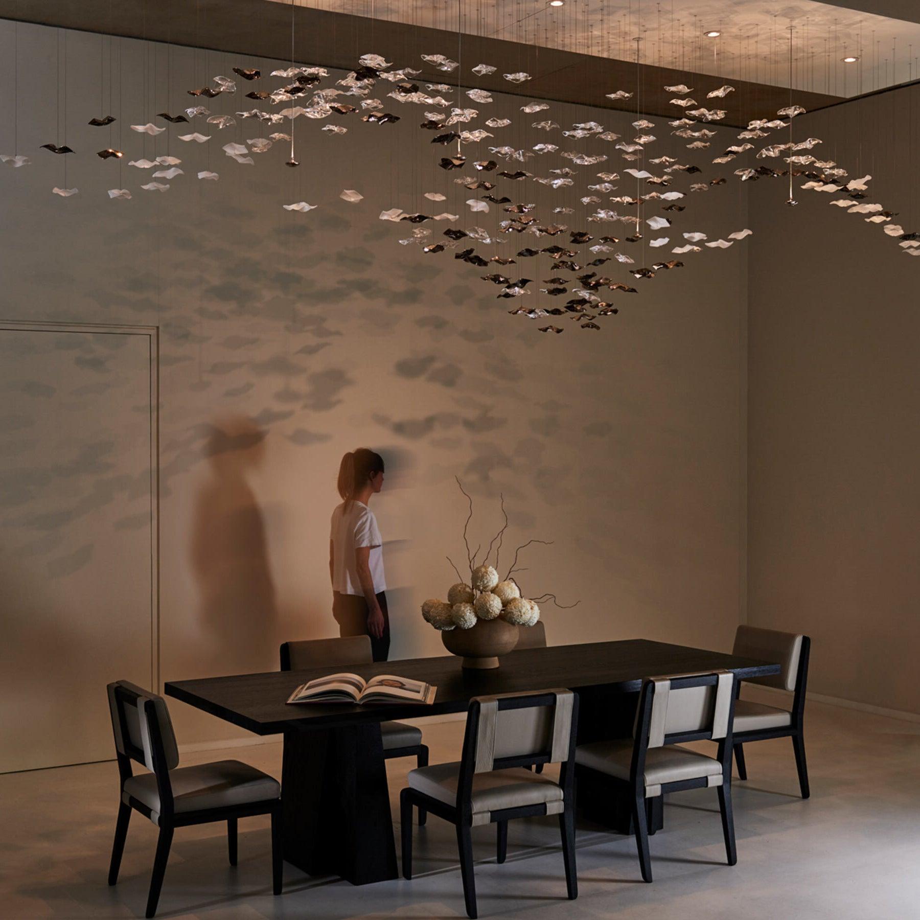 Tidal Stair Crystal Spiral Chandelier