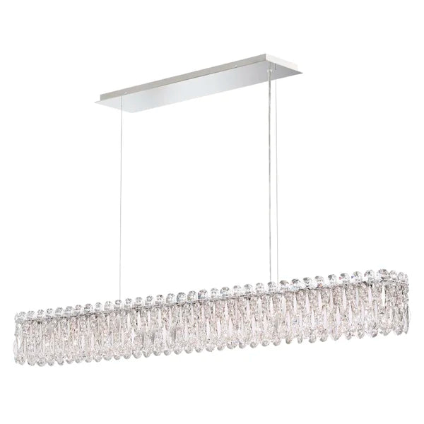 Light Luxury Crystal Beads Drum Collection Flush Mounted / rectangle / round Chandelier