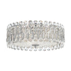 Light Luxury Crystal Beads Drum Collection Flush Mounted / rectangle / round Chandelier
