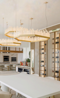 Modern Irregular Natural Crystal Chandelier for Living / dining Room