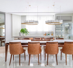 Modern Irregular Natural Crystal Chandelier for Living / dining Room