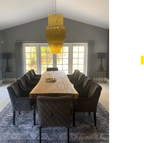 Murano Glass Chandelier – Triedri – 242 Prisms – Amber