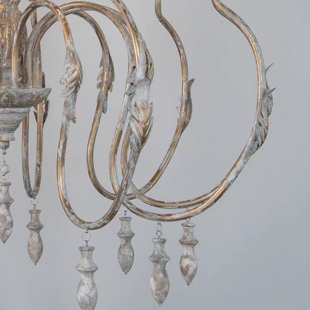 French Vintage Candle Chandelier for Living Room / bedroom