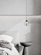 Sculptural Glass Pendant Lamp