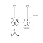 Leaf Brass Chandelier