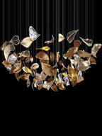 Galaxy Shake Leaves Crystal Spiral Chandelier